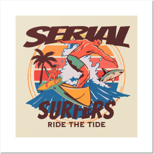 Serial Surfers vintage surf Posters and Art